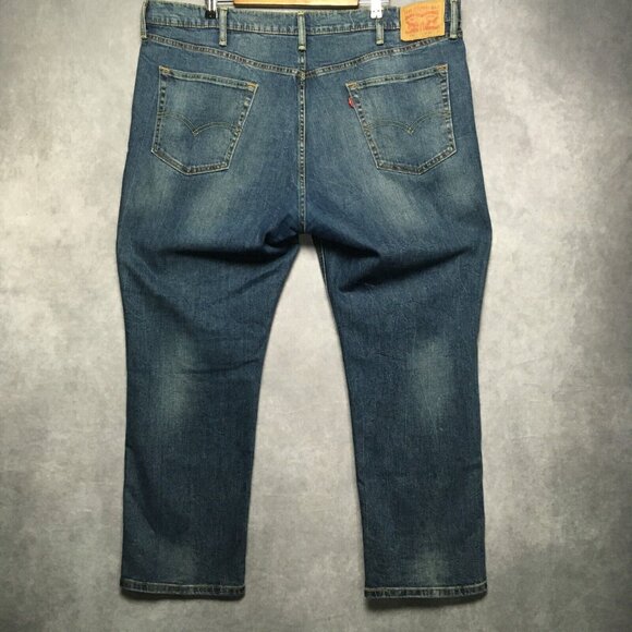 Levis 541 Mens Blue Jeans size 42x30 Athletic Taper Fit Stretch Flex Denim